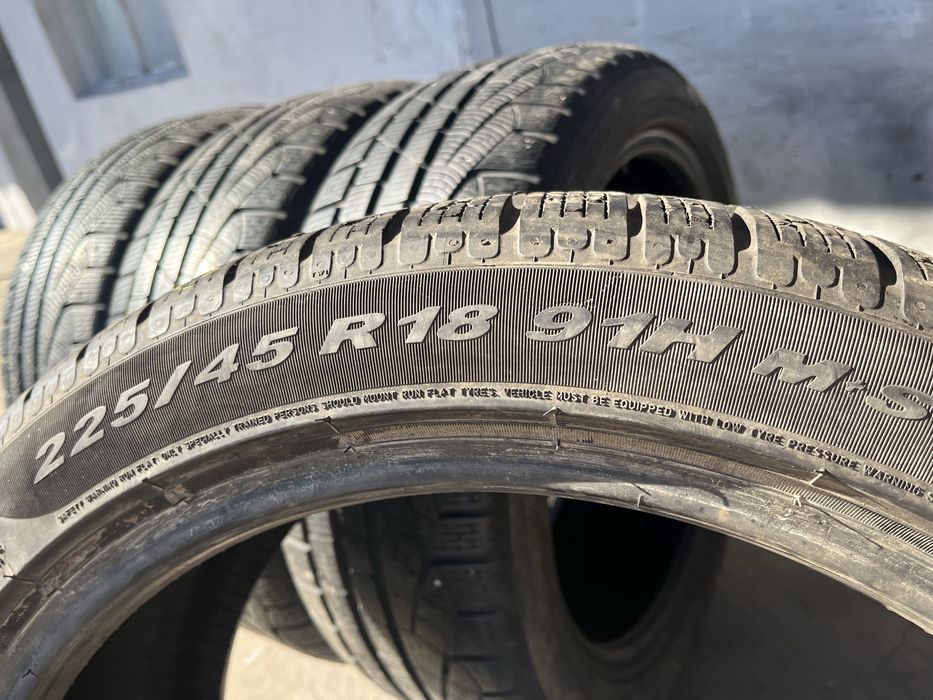 4 бр. зимни гуми 225/45/18 Pirelli RSC 5,5-6 mm DOT 3314