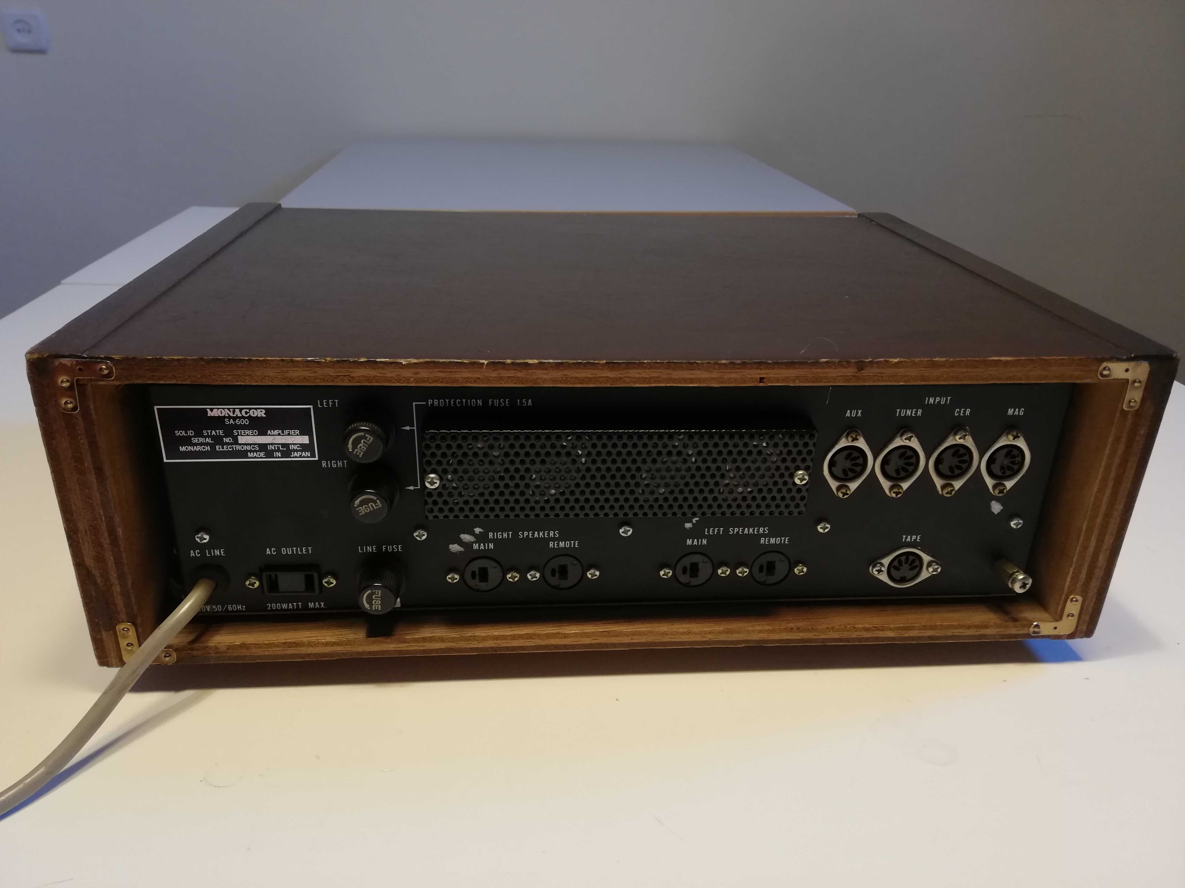 Amplificator MONACOR model SA-600 -Vintage/Solid State/Impecabil/JAPAN