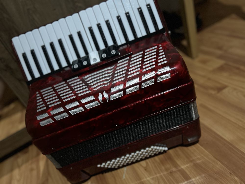 Acordeon parrot rosu top