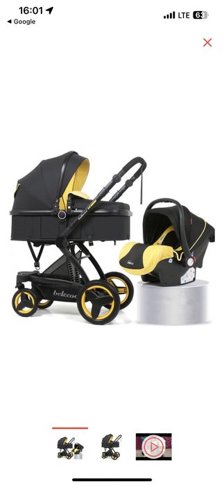 коляска beleco 3 в 1