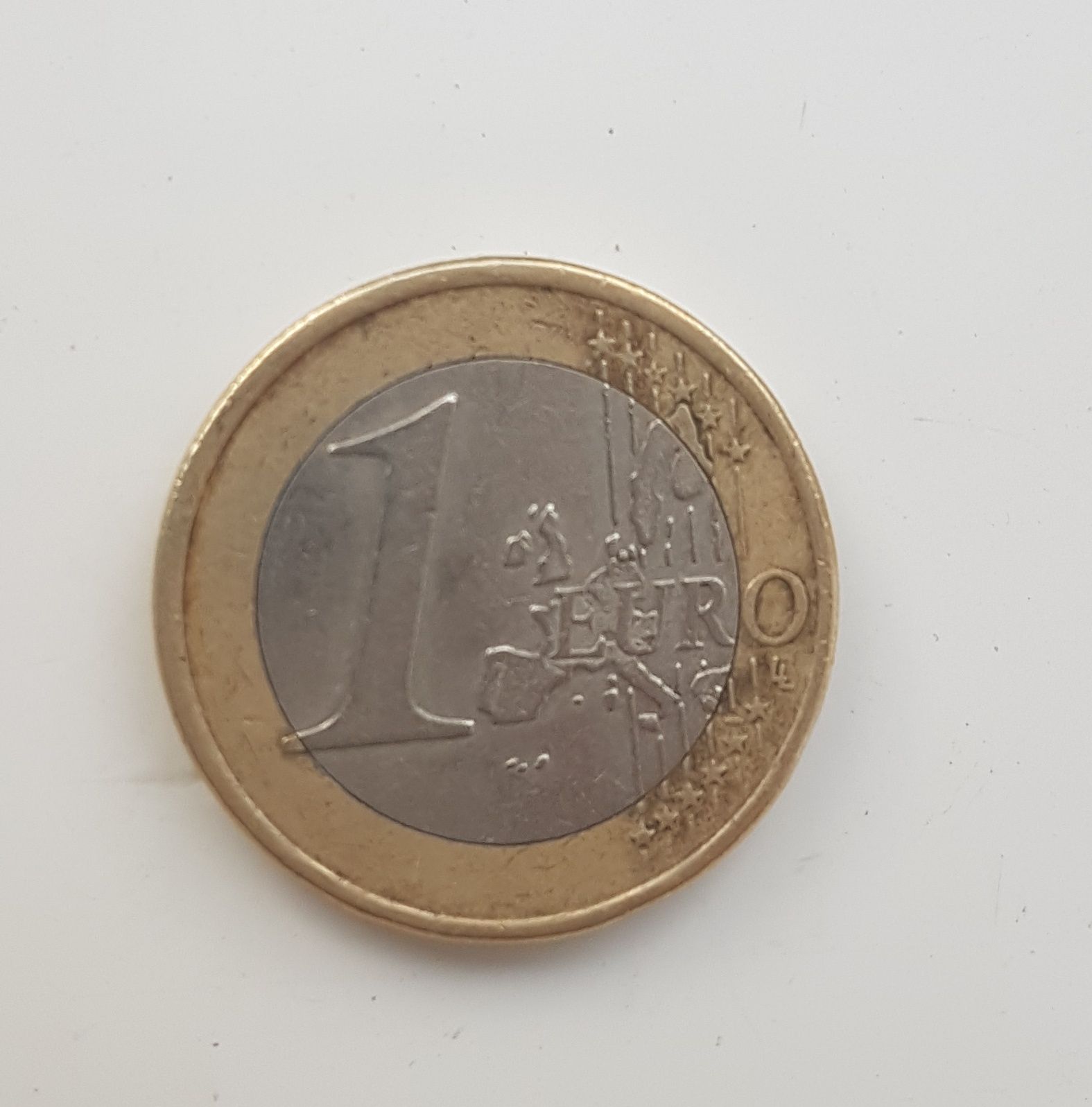 Moneda 1 euro 2002, greceasca, cu S in steluta