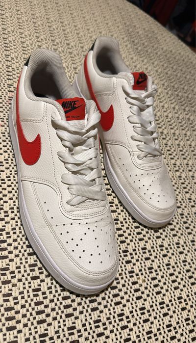 Nike Court Vision Low (White/University Red)