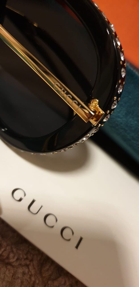 Gucci ochelari de soare pliabili originali unisex, cristale