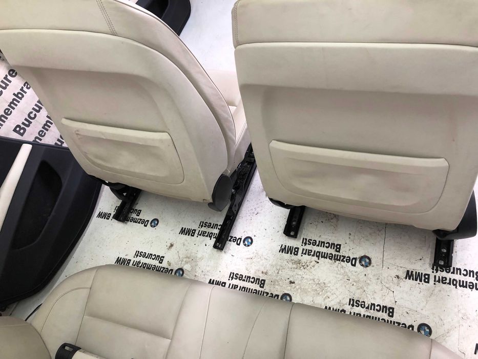 Scaune interior cu incalzire INDIVIDUAL BMW F10 piele crem deschis EU