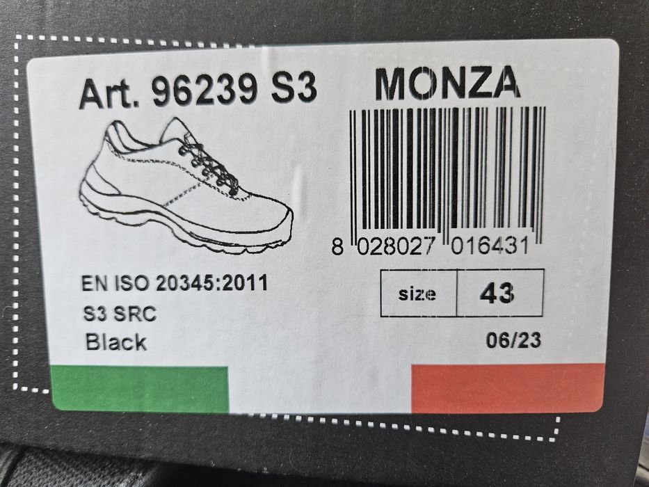 Работни обувки MONZA LOW S3 номер43