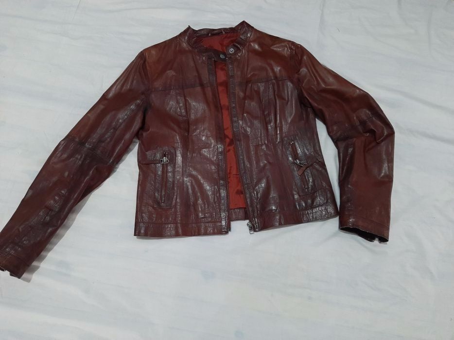 куртка кожаная женская размер 46