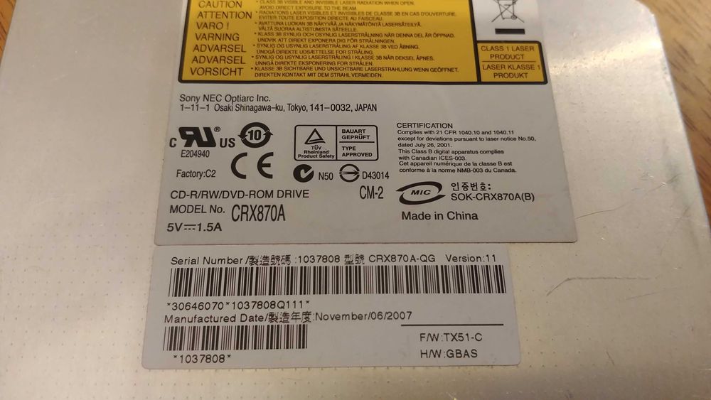 DVD Rom Laptop stare excelenta