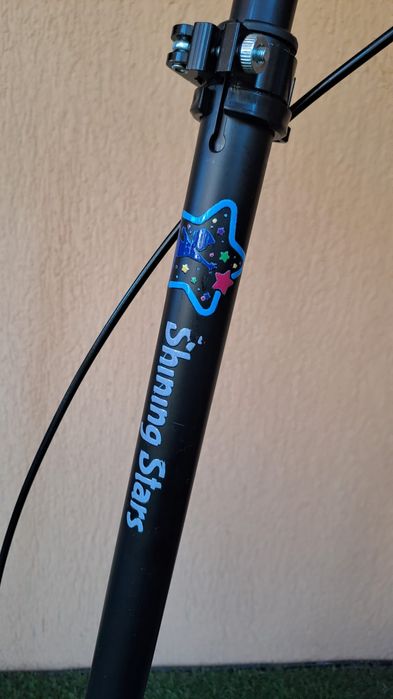 Trotineta Pliabila Cu Cric Pentru Copii , 5+ Ani , Frana Spate , Negru