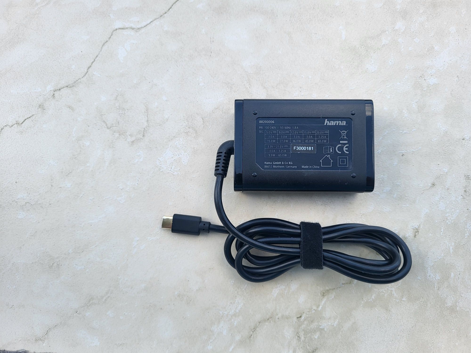 Hama USB type-C 65W
Co