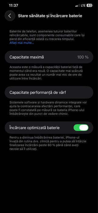 Iphone 11 pro max, capacitate baterie 100%