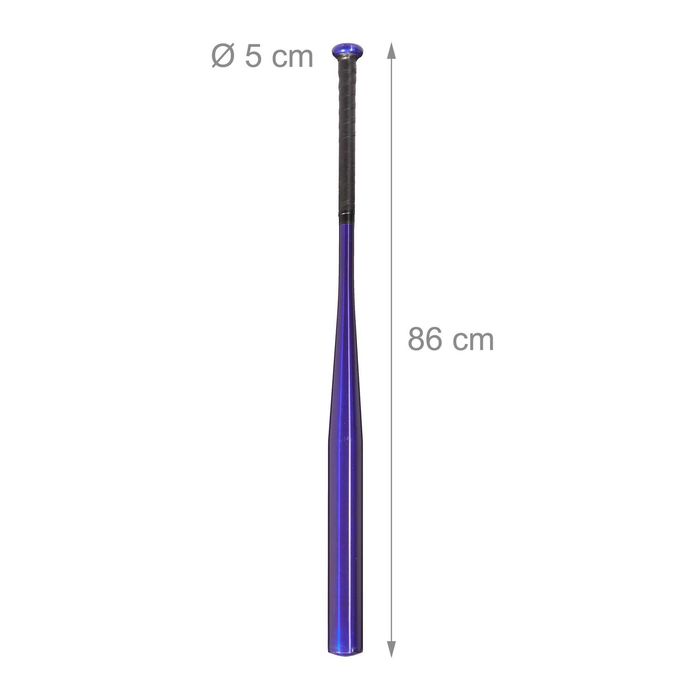 Bata baseball aluminiu maner anti-alunecare usoara 34 inch albastru