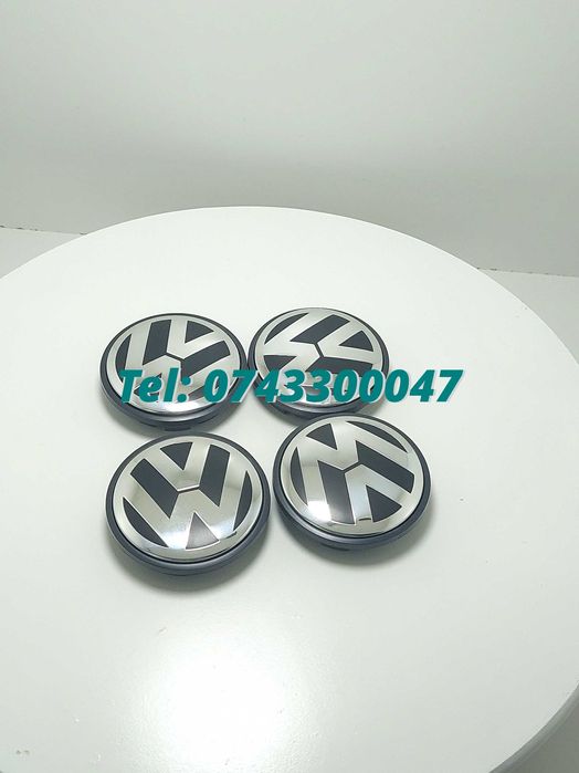 Set 4 Buc Capace Janta Aliaj Negru Cu Argintiu Vw