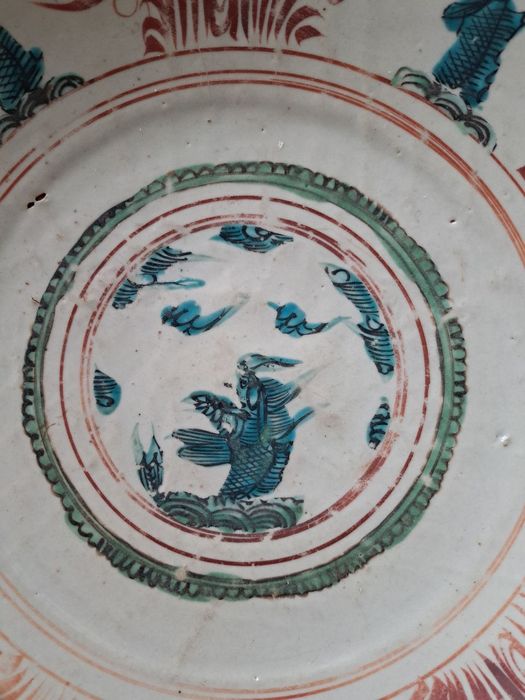 Стара китайска чиния ,  “Swatow” ware. Late Ming.     Стара китайска ч