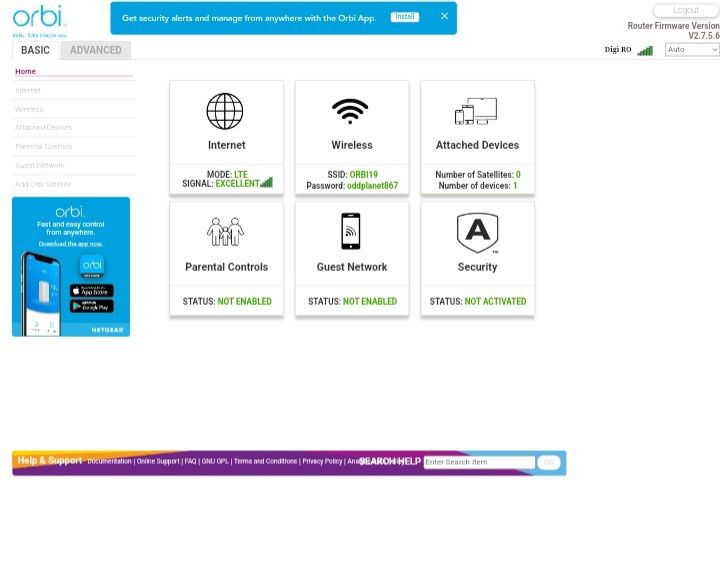 Router 4G+ cat. 18 Netgear Orbi LBR20 cu SIM Modem WiFi Hotspot Liber