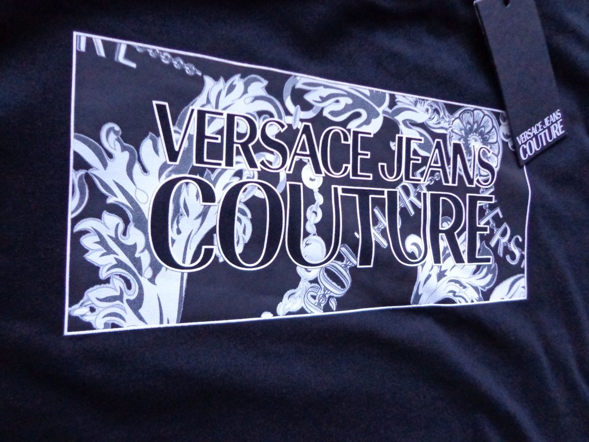 Мъжка тениска Versace Jeans Couture logo patch cotton T-shirt