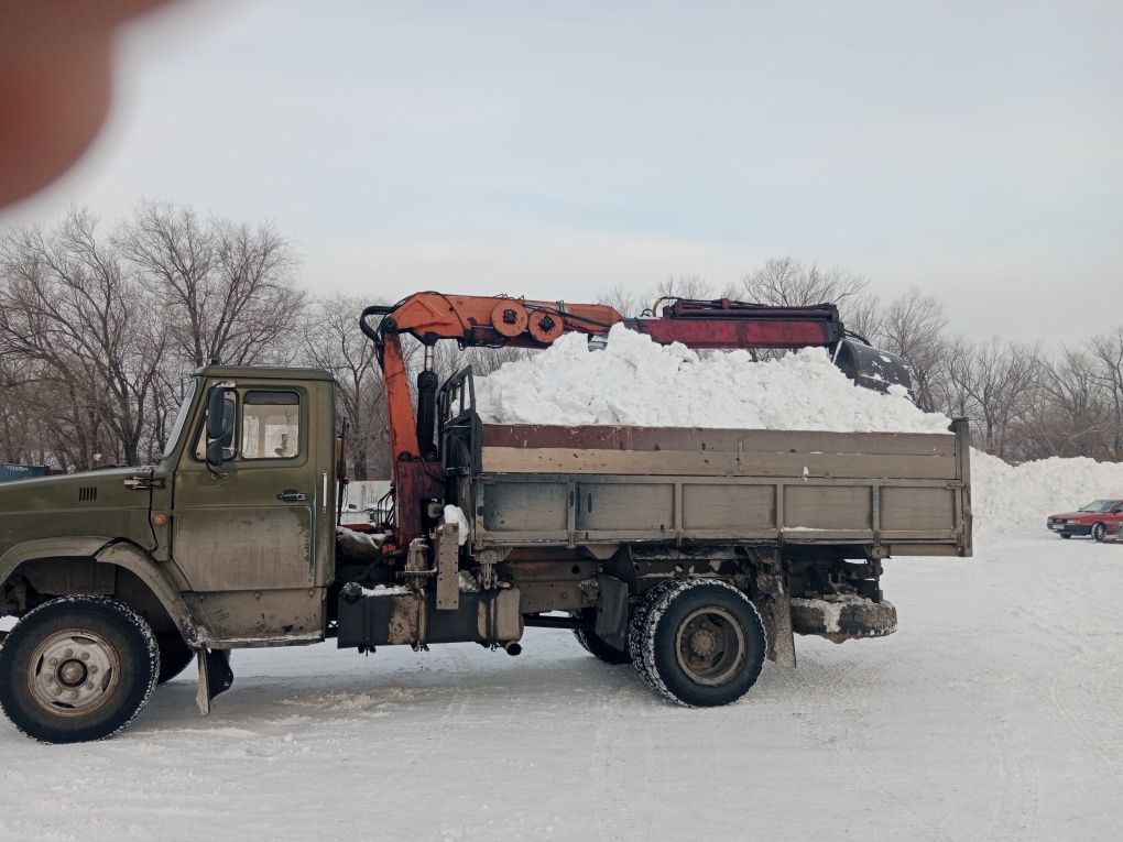 Вывоз снега и мусора, грейфер быстро качественно , стрела 8 метров