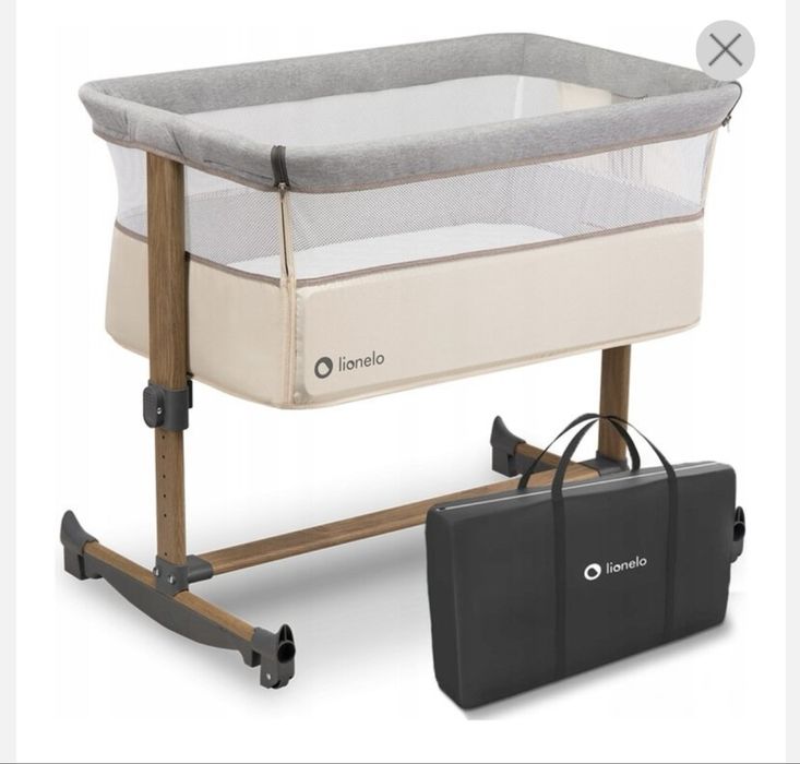 Co-sleeper cu balansare Leonie beige sand Lionelo