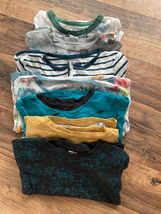 7 Детски пижами с къс и дълъг ръкав, размер 24 мес.