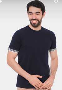 Мужская однотонная футболка , 4xl -58