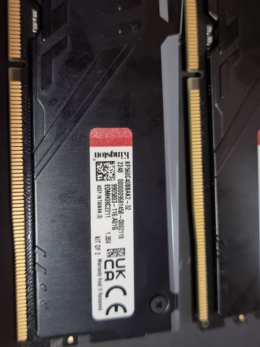 Memorie Kingston FURY Beast RGB 32GB DDR5 6000MHz CL40 Dual Channel