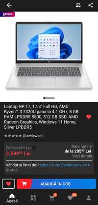 URGENT !! vând laptop HP 17"