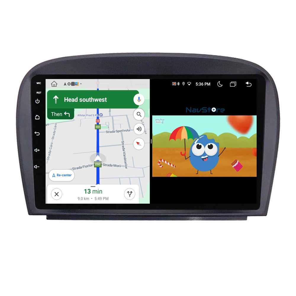 Navigatie Dedicata Mercedes SL R230 (2001-2011),Bluetooth,Wifi,Carplay