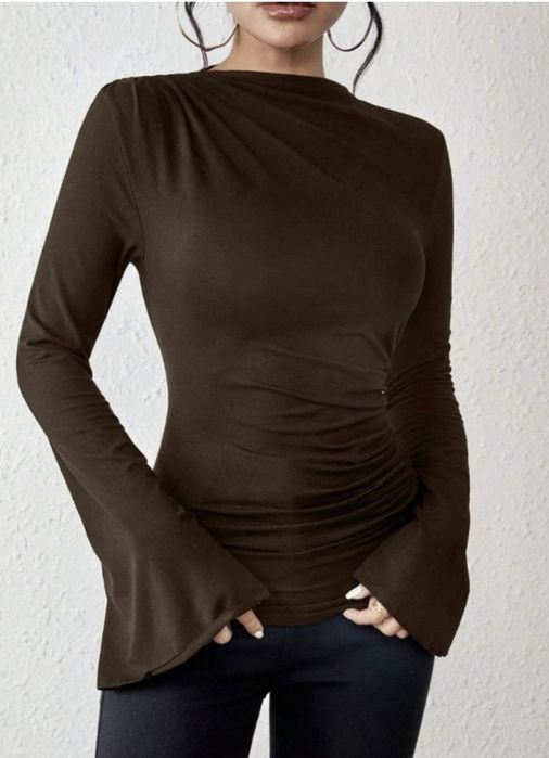 Мягкий лонгслив трендовый