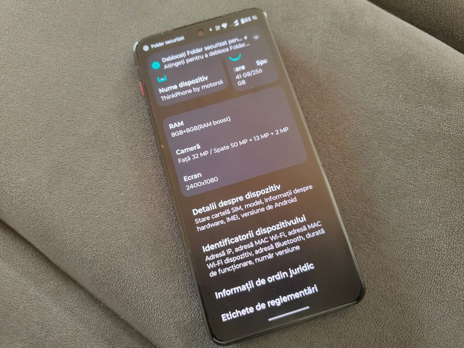 Thinkphone 5G Oled 144hz-Carbon-Garantie 2027