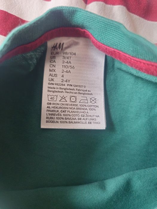 Set 2 Pijamale Craciun H&M 98/104, 3-4 ani, 100% bumbac