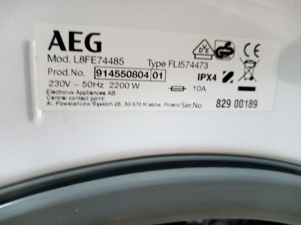 Като нова пералня Аег Aeg Series 8000 A+++ 8 кг 24 месеца гаранция!