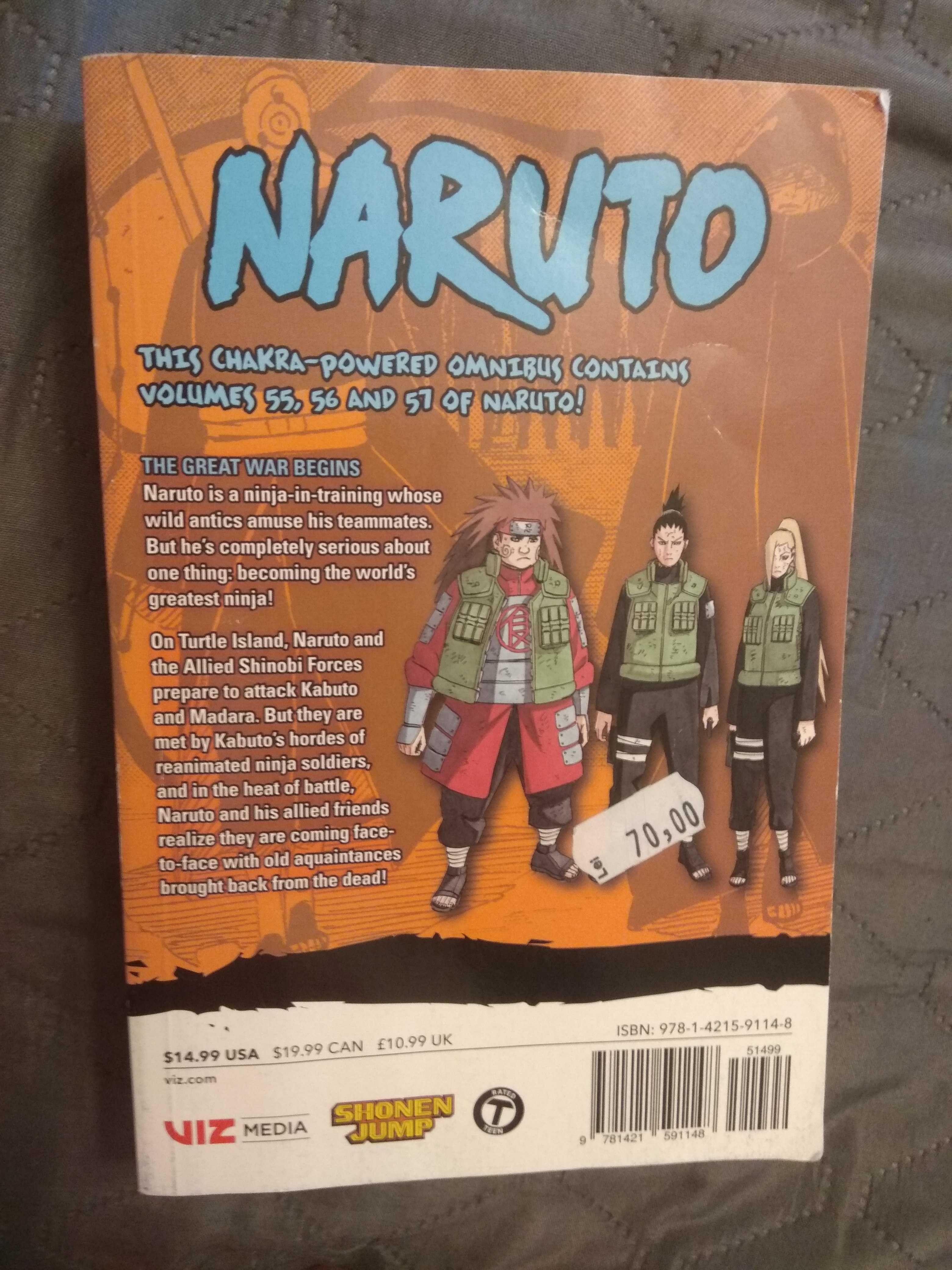 Manga Naruto volumele 55,56,57