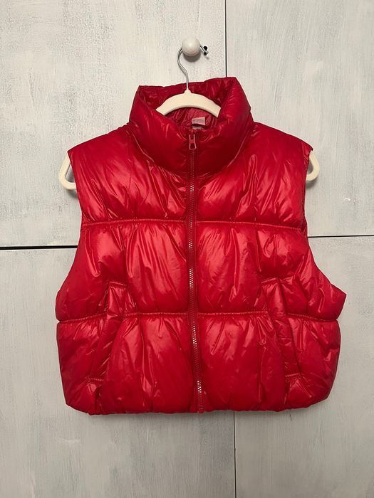 Червена къса грейка H&M