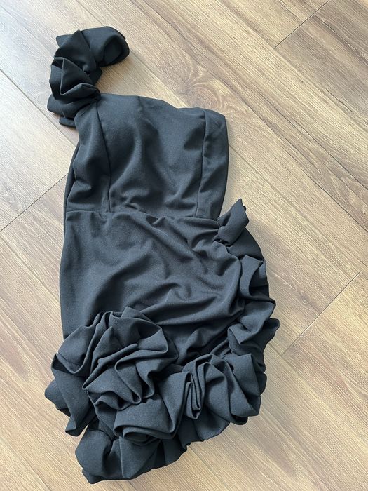 Дамска черна къса рокля