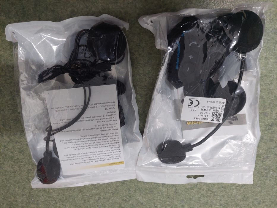 Intercom moto nou cu bluetooth pentru 2 casti