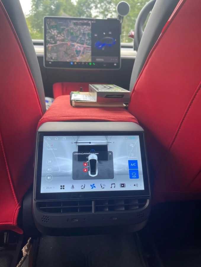 Tesla Model 3/Y Заден HeadUp Дисплей/AndroidAuto/Carplay