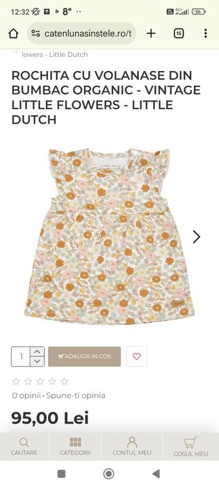 Rochita Little Dutch 80 Cate-n luna si in stele