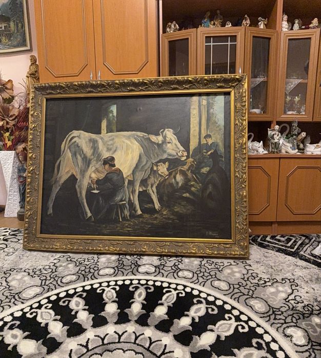 Tablou pe Panza Semnat Mare 140x115cm !!!