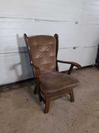 Стилен и удобен масивен старинен фотьойл кресло. Внос Холандия