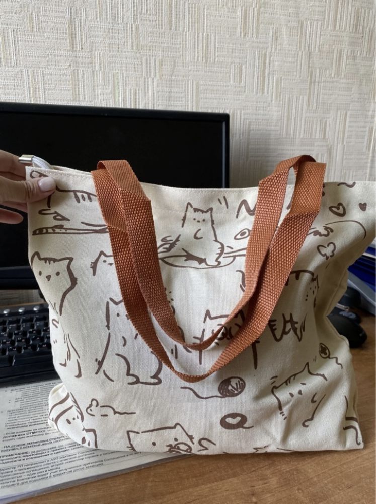 Новая сумка-шоппер в корейском стиле