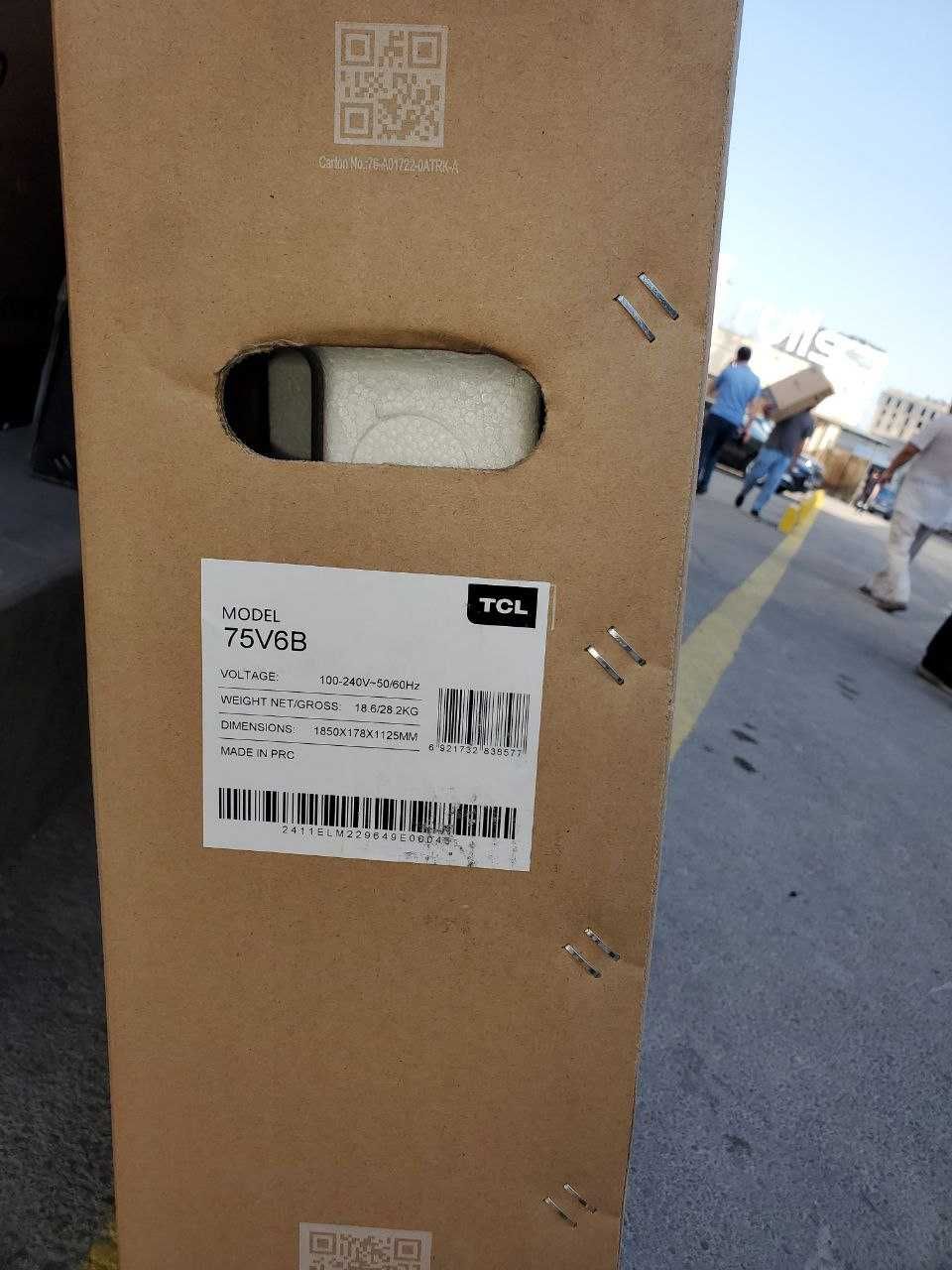 Телевизор tcl 75 V6B 4К Google TV 2024Год со склада Доставка бесплатно