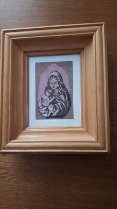 Vand/ Schimb Tablou goblen cu rama din lemn lacuita + sticla protect