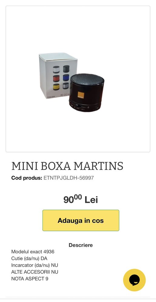 Boxa portabila martins wireless acumulator alba nou