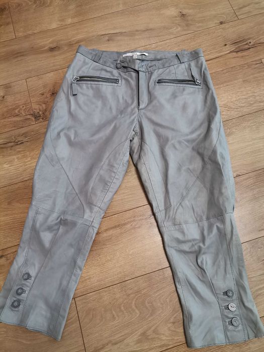 Pantaloni dama din piele naturala