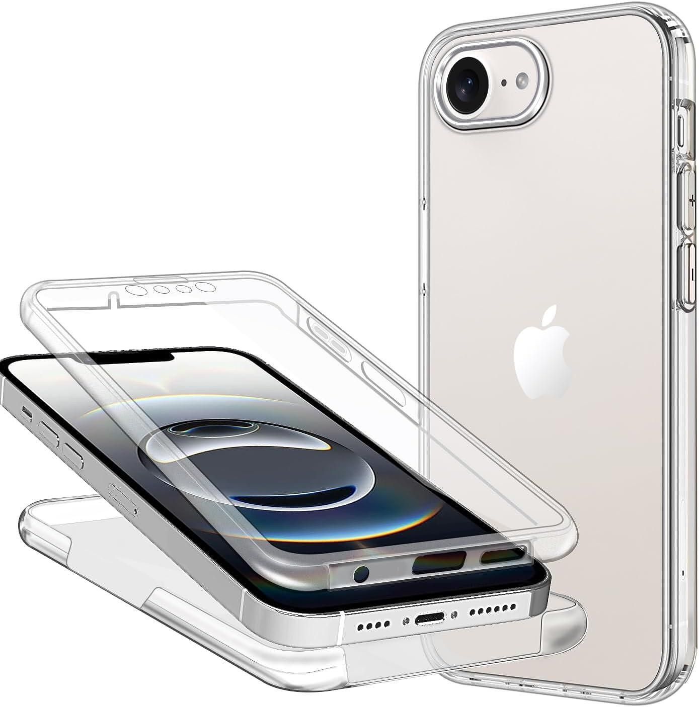 Прозрачен 360° Градуса Кейс за Apple iPhone 16e