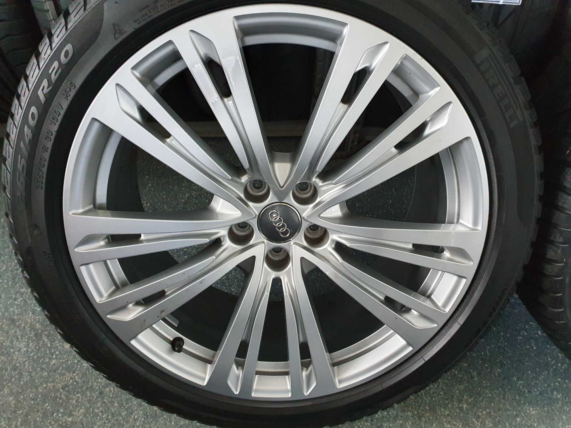 Jante Audi A8  Originale Anvelope iarna Pirelli  265 40 R20