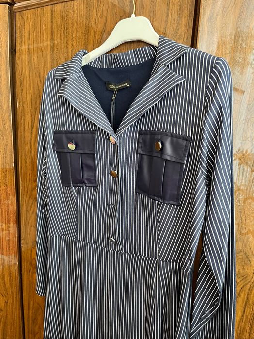 Чёрный женское платье, французской длины, новая