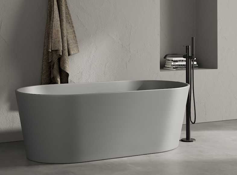 Вана BAY 160X80X55H със сифон - BIANCO MATT