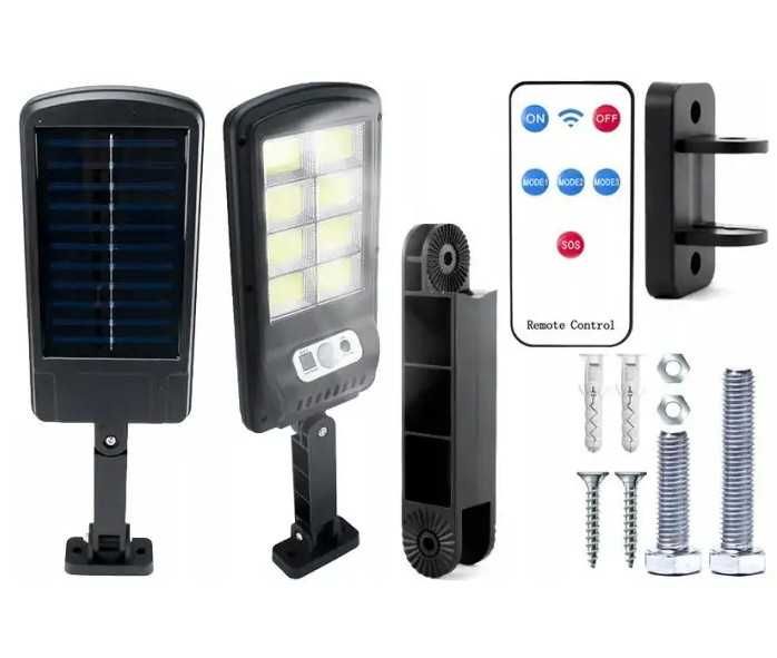 Lampa stradala si rezidentiala cu senzor de miscare/amurg, telecomanda