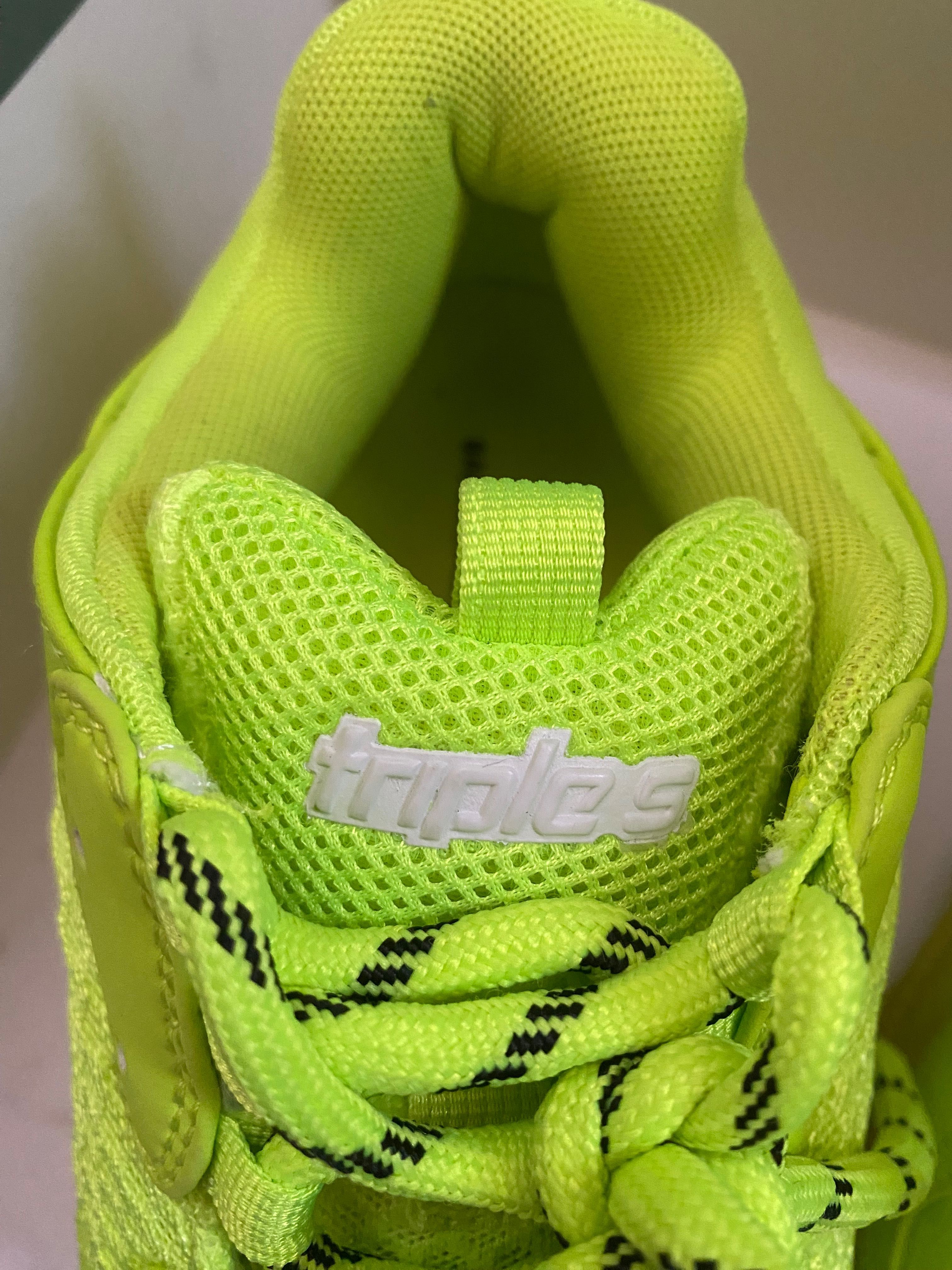 Balenciaga Triple S neon