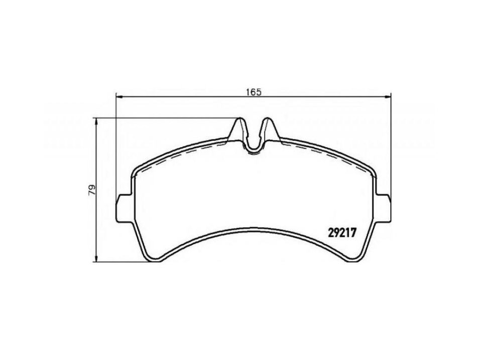 Placute frana Mercedes SPRINTER 5-t platou / sasiu 906 2006-2016 00442
